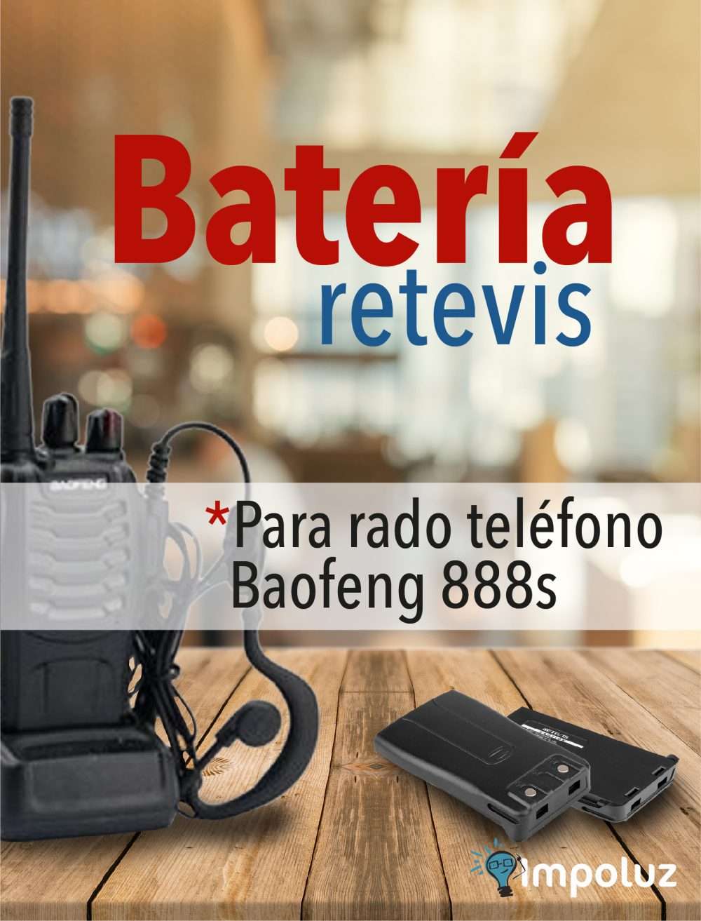 Portada de la Bateria boquitoqui compatible con radios baofeng