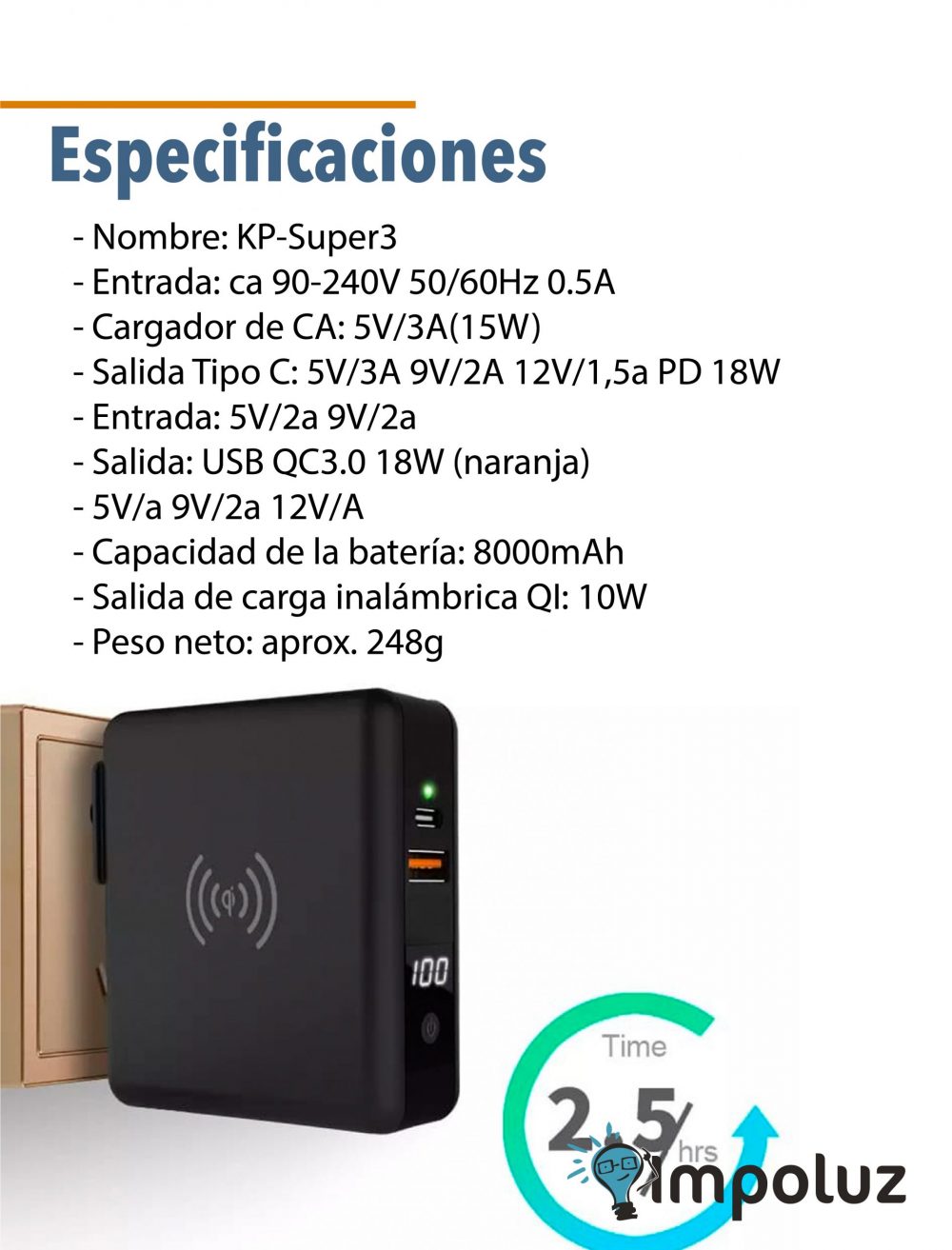 base de carga inalambrica