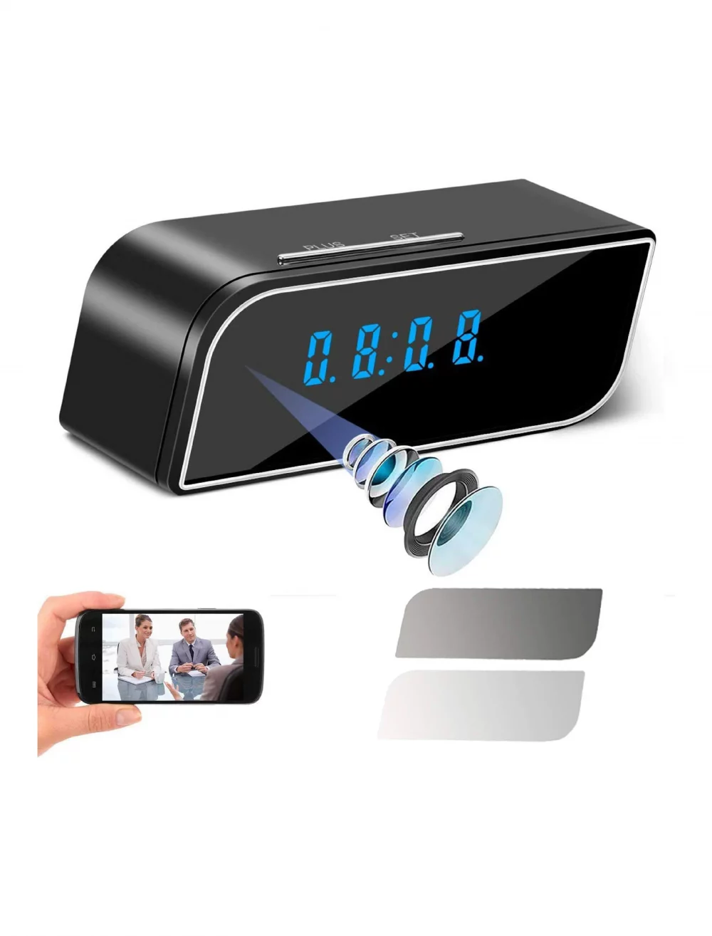 Reloj Con Camara Espia Vision Nocturna Full Hd 1080P