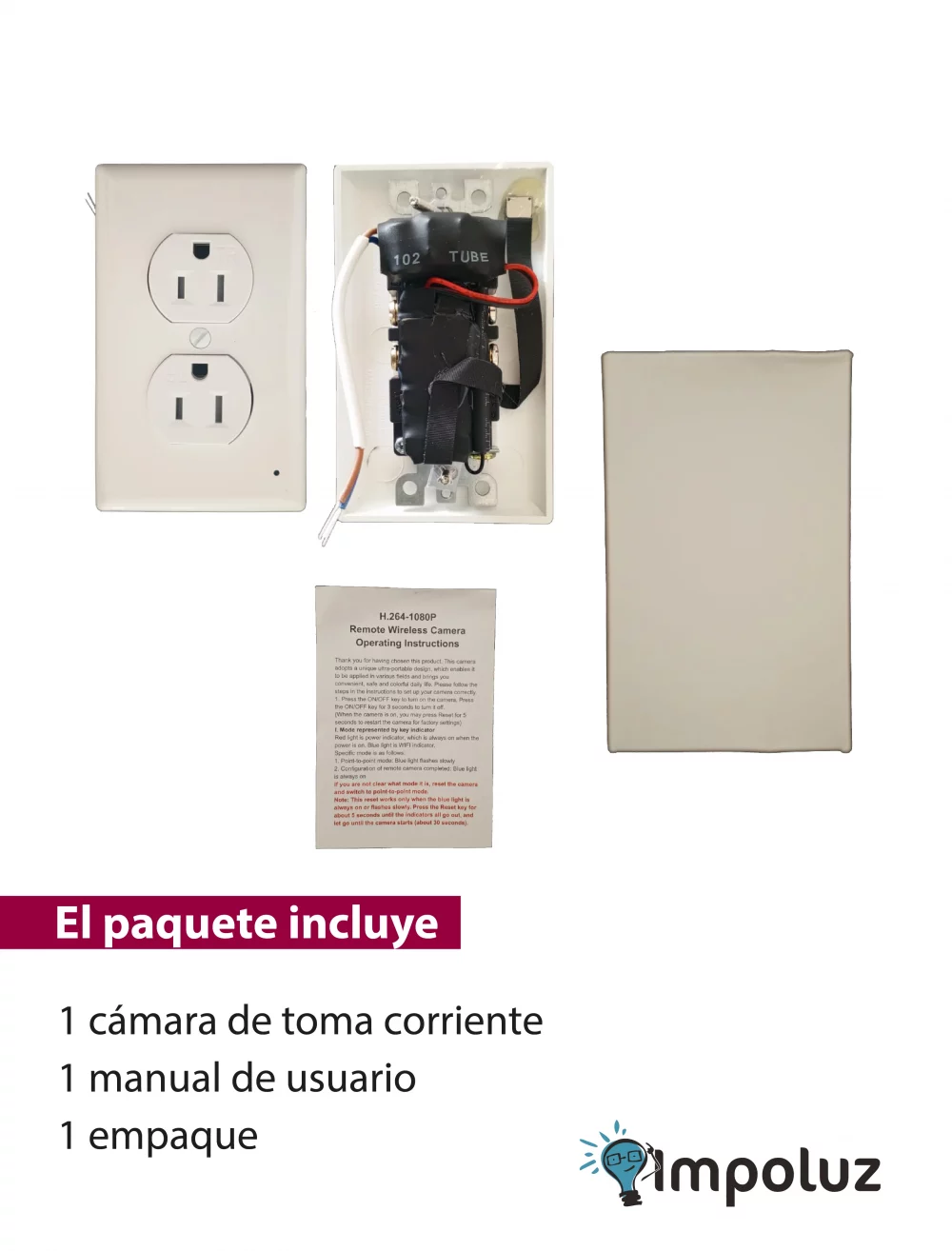 Imagen de cámara oculta WiFi diseñada para monitoreo discreto
