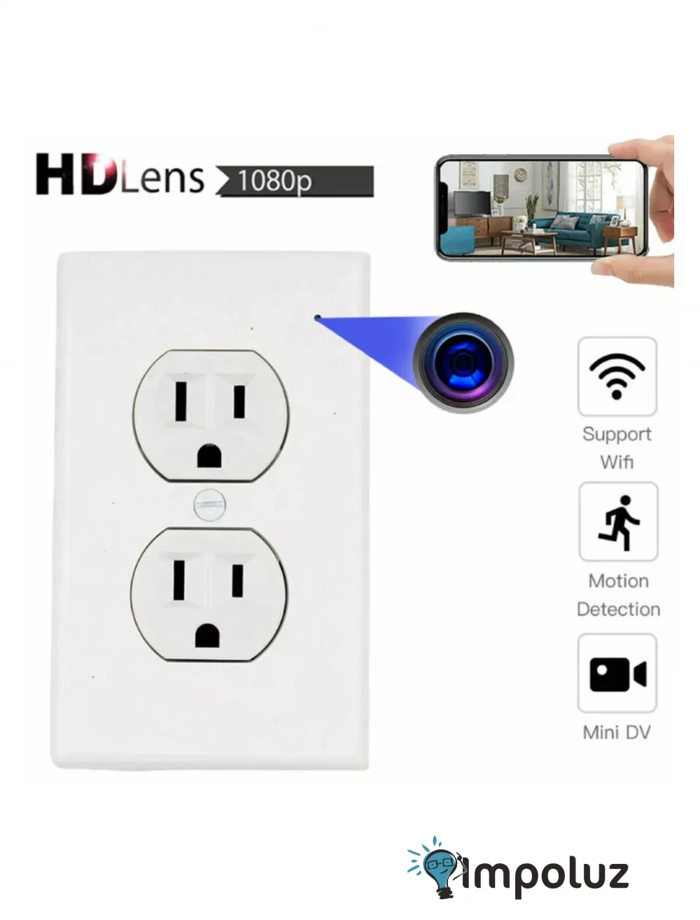 Imagen de toma corriente con diseño innovador y moderno.