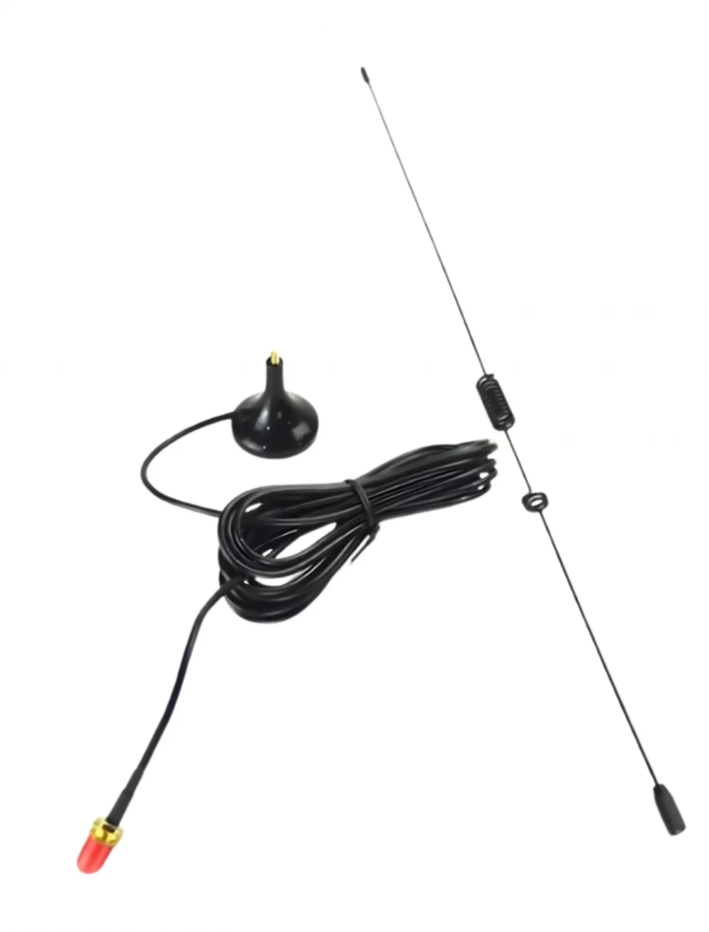 Antena reforzada para walkie talkies, compatible con radios Baofeng y otras marcas profesionales.