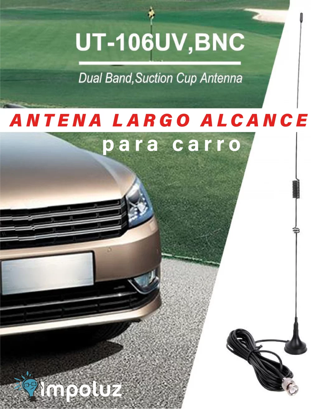 Antena flexible para walkie talkie, diseñada para ofrecer mejor recepción y durabilidad.