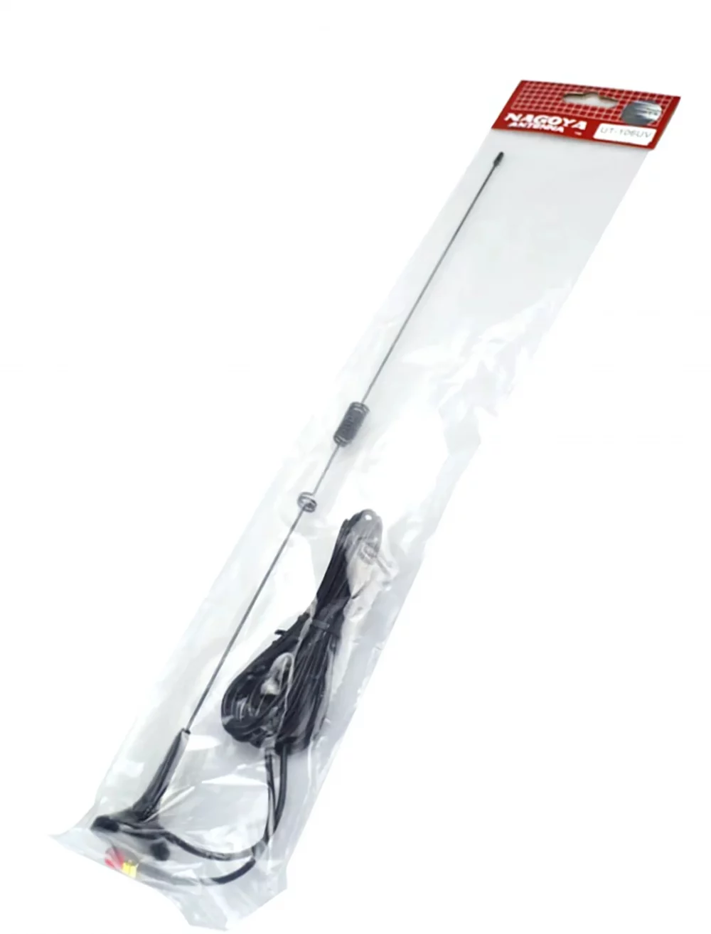 Antena walkie talkie con conector SMA macho, perfecta para radios de uso táctico y exteriores.